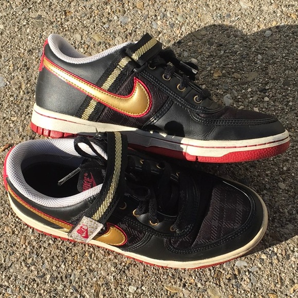 Nike Shoes - NIKE woman’s black/gold/red sneakers Nike Shoes - NIKE woman’s black/gold/red sneakers